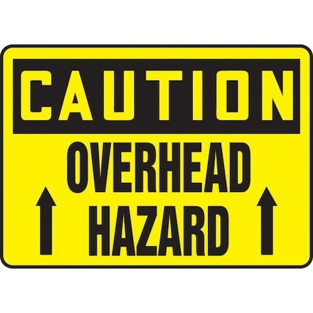 OSHA CAUTION SAFETY SIGN OVERHEAD MEQM635XP